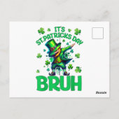Bruh St. Patrick's Day Postkarte (Rückseite)