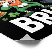 Bruh St. Patricks Day sechs sieben Leprechaun Meme Poster (Ecke)