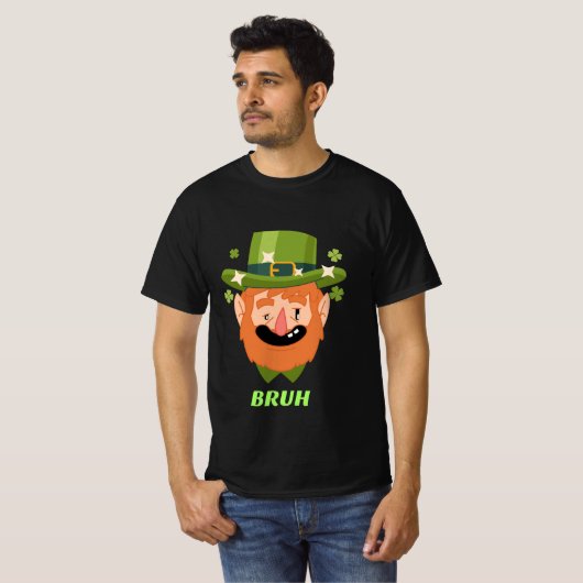 BRUH St. Patrick's Day T-Shirt (Vorne ganz)