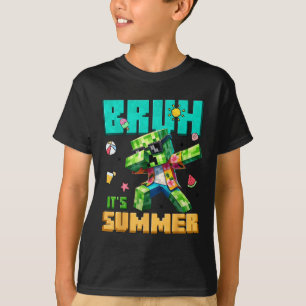 Bruh Summer Dabbing Gamer Boy Birthday Video G T-Shirt