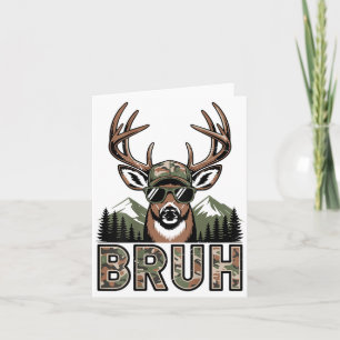 Bruh-Tarnung Hirschjagd-Tarnung-Elch-Bock-Lustig-J Karte