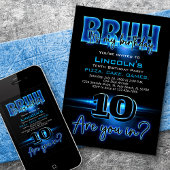 Bruh Teen Boy Birthday Einladung