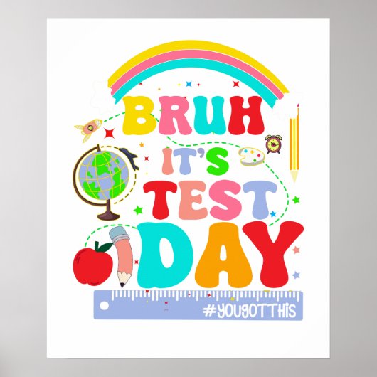 bruh Testtag Poster (Vorne)