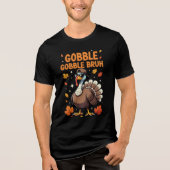 Bruh Thanksgiving Turkey Gobble Kids Teens Tri-Blend Shirt (Vorderseite)