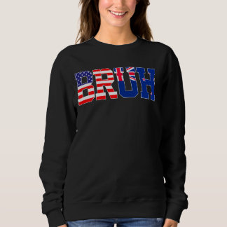 Bruh USA Neuseeland Country Flag American New Zea Sweatshirt