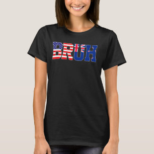 Bruh USA Neuseeland Country Flag American New Zea T-Shirt