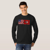 Bruh USA Schweiz Länderflagge American Swiss G T-Shirt (Vorne ganz)