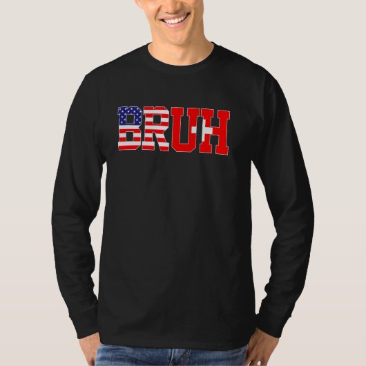 Bruh USA Schweiz Länderflagge American Swiss G T-Shirt (Vorderseite)