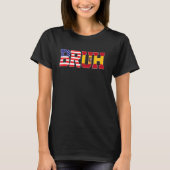 Bruh USA Spanien Länderflagge Amerikanische Spanis T-Shirt (Vorderseite)