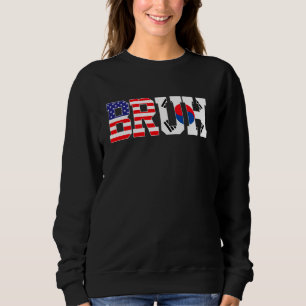 Bruh USA Südkorea Länderflagge Amerikanischer Süde Sweatshirt