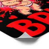 Bruh Valentines Day Boys Kids Funny Heart Valentin Poster (Ecke)