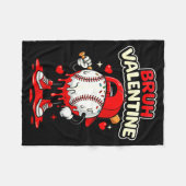 Bruh Valentinstag Baseball Drip Eiscreme Bekleidun Fleecedecke (Vorderseite (Horizontal))