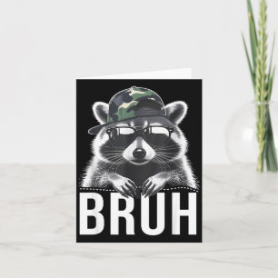 Bruh Waschbär Müll Waschbär Tarnmütze Jugend Teena Karte