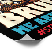 Bruh We Are Back Funny 5th Grade Capybara Back To  Poster (Ecke)