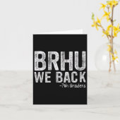 Bruh We back 7th Graders First Day of School Karte (Gelbe Blume)