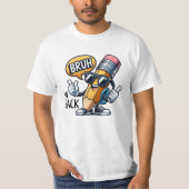 Bruh We Back, Back To School Teacher T-Shirt (Vorderseite)