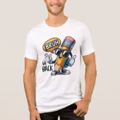 Bruh We Back, Back To School Teacher  Tri-Blend Shirt (Vorderseite)
