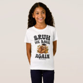Bruh We Back Cute Sloth Back To School T-Shirt (Vorne ganz)