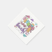 Bruh We Back Funny Back Back Back to School Kinder Serviette (Ecke)