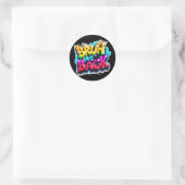 Bruh We Back Graffiti Back To School Clip Art Runder Aufkleber (Tasche)