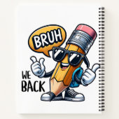 Bruh We Back Notizblock (Rückseite)