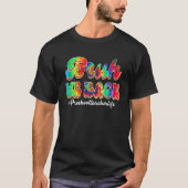 Bruh We Back Preschool Gefärbte Krawatte Lehrer Ki T-Shirt (Vorderseite)