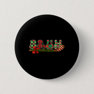 Bruh Weihnachten Eishockey Torwart Spieler  Button