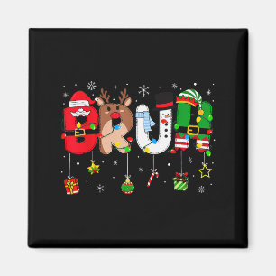 Bruh Weihnachten Kinder Jugendliche Jungen Lustige Magnet