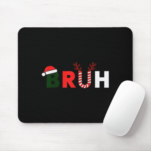 Bruh Weihnachten Kinder Xmas-Teenager Jungen Lusti Mousepad (Mit Mouse)