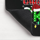 Bruh Weihnachten Rot Kariert Mousepad (Ecke)