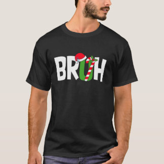 Bruh Weihnachts-Meme-Zuckerrohr lustige Pyjamas fü T-Shirt