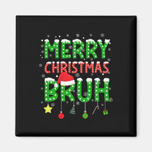 Bruh Weihnachts-Pyjamas Teenager Jungen Kinder Fei Magnet