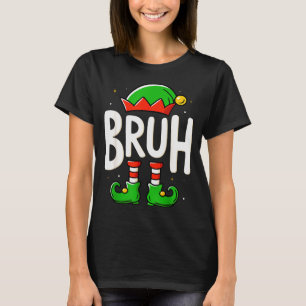 Bruh Weihnachtselfen-Pyjamas für Männer Kinder Tee
