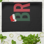 Bruh Weihnachtsgeschenke für ihn Ihre Mama Vater B Geschirrtuch (Gefaltet)