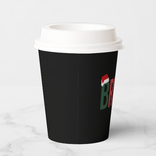 Bruh Weihnachtsgeschenke für ihn Ihre Mama Vater B Pappbecher (Rechts)