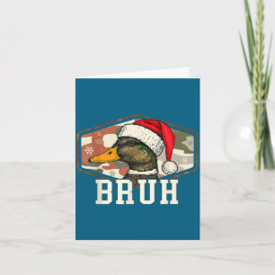 Bruh Weihnachtsmann-Enten-Jagd-Tarnmützen für Männ Karte