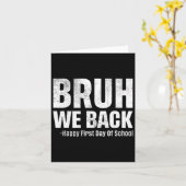 Bruh, wir kommen wieder zum glücklichen ersten Sch Karte (Gelbe Blume)