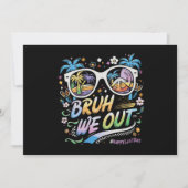 Bruh, wir sind glücklich, den letzten Schulsommer Einladung (Vorderseite)