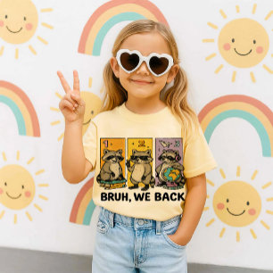 Bruh wir sind zurück Waschbär Retro-Tierliebhabe T-Shirt