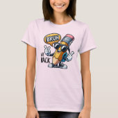 Bruh, wir zurück, zurück zum Schullehrer T-Shirt (Vorderseite)