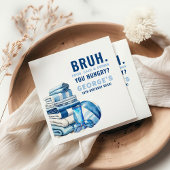 BRUH. You HungBlue Pool Party Boy Birthday Serviette