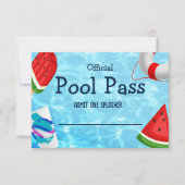 Bruh You In Birthday Pool Party Enclosure Card Einladung (Vorderseite)