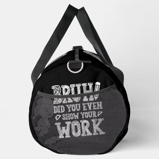 Bruh, zeig deine Arbeit! Duffle Bag (Rechts)