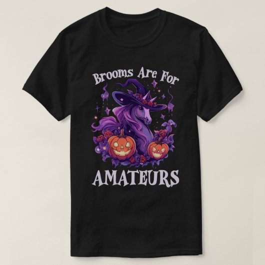 Brühe sind für Amateure Halloween, Hexenpferd Ridi T-Shirt (Design vorne)
