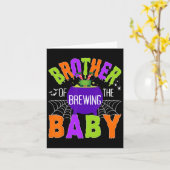 Brühe von Halloween Männer Frauen Kinder Karte (Gelbe Blume)