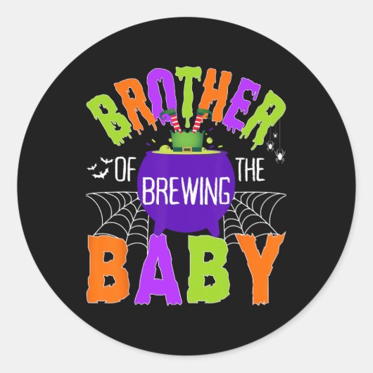 Brühe von Halloween Männer Frauen Kinder Runder Aufkleber (Vorderseite)