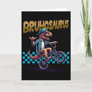 Bruhosaurus T-Rex Dinosaur fährt BMX Fahrrad - Jun Karte