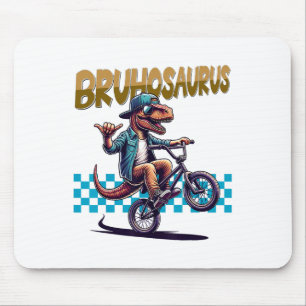 Bruhosaurus T-Rex Dinosaur fährt BMX-Fahrrad - Jun Mousepad