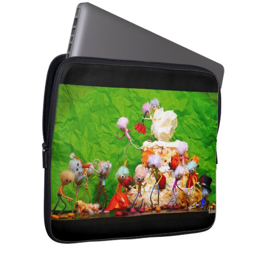 Bruidsfeest van de Fubby's. Laptopschutzhülle (Vorne Rechts)