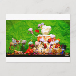 Bruidsfeest van de Fubby's. Postkarte